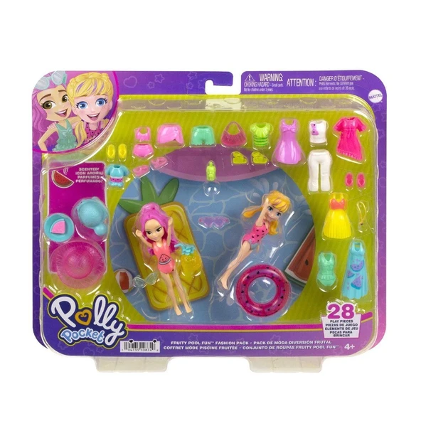 Hnf51 Polly Pocket Ve Arkadaşları Farklı Moda Aksesuarları Oyun Setleri