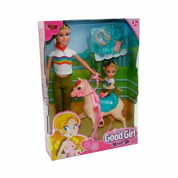 Wg-115162 Kutulu 29cm Atlı Kızı Ve Anne Bebek - Vardem Oyuncak - 2