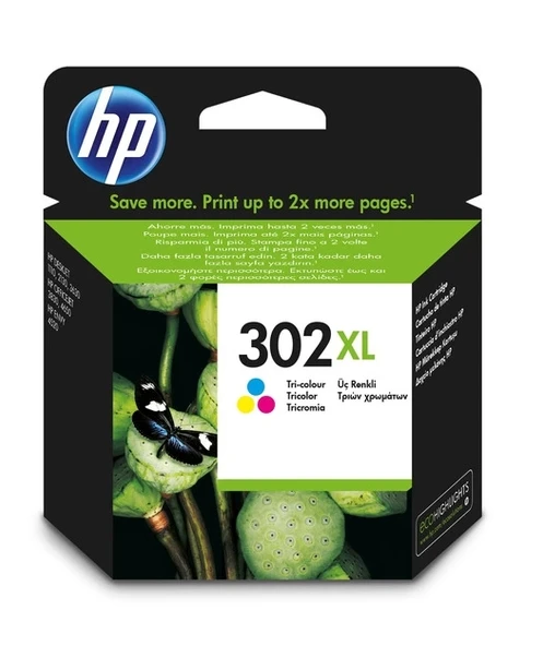 HP F6U67AE CMY Mürekkep Kartuş (302XL)