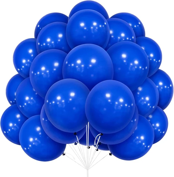 PASTEL BALON LACİVERT 10 ADET ürün görseli 1