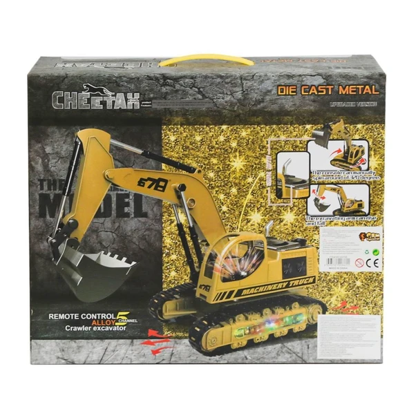 8070E Kumandalı Şarjlı Işıklı Kepçe  -Can Oyuncak - 3