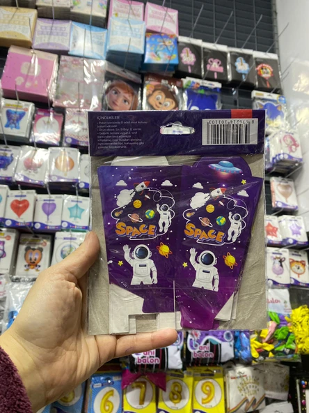 UZAY TEMALI MISIR KUTUSU 8 ADET - Resim 2