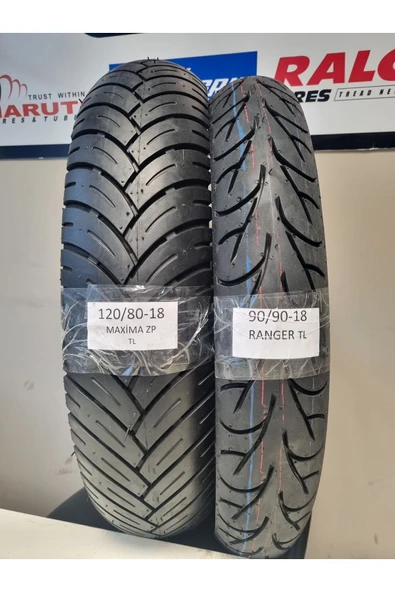 RALCO TYRES  120/80-18 VE 90/90-18 MOTOSİKLET LASTİK TAKIMI TL (TUBELESS - DUBLEKS)