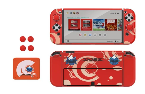 Nintendo Switch Oled Çoklu Koruma Kiti 8 İN 1 DOBE TNS-1192R