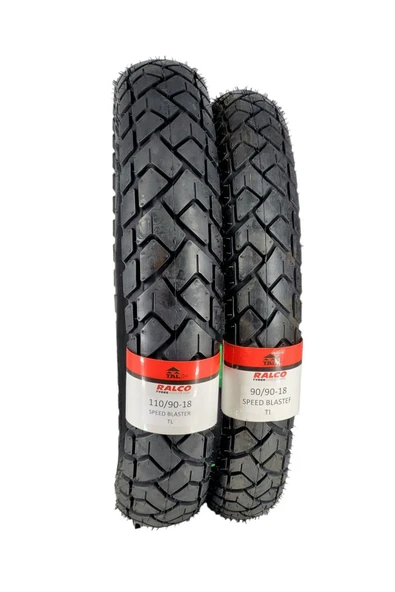 RALCO TYRES  110/90-18 VE 90/90-18TL (TUBELESS - DUBLEKS) MOTOSİKET LASTİK TAKIMI - 2
