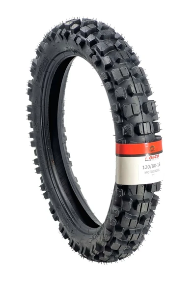 RALCO TYRES  120/80-18 (460-18) TT İÇ LASTİKLİ TİP  ENDURO LASTİĞİ - 1