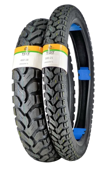 TDT TYRES  460-18 VE 300-21 TL (TUBELESS - DUBLEKS) LASTİK TAKIMI - 3
