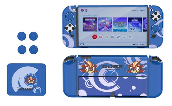 Nintendo Switch Oled Çoklu Koruma Kiti 8 İN 1 DOBE TNS-1192B