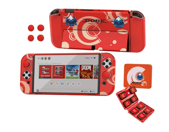 Nintendo Switch Oled Çoklu Koruma Kiti 8 İN 1 DOBE TNS-1192R - 2