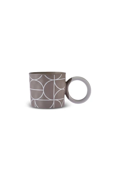 Oslo Mug Kupa 420 ml Kahverengi - Resim 2