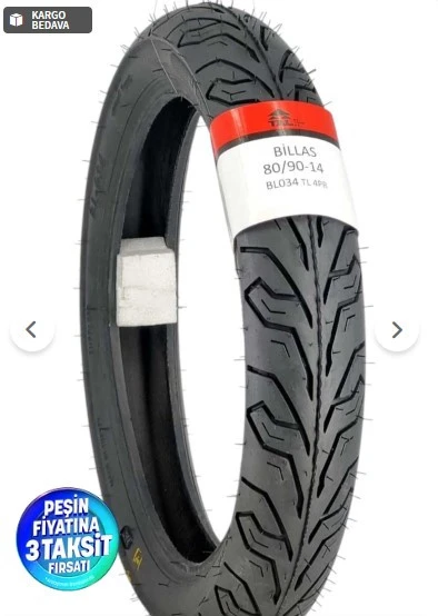 HONDA DİO ÖN LASTİK 80/90-14 TL(DUBLEKS) MOTOSİKLET LASTİĞİ - 1