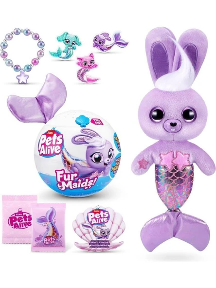 Giochi Preziosi Sesli ve Işıklı Pets Alive Furmaids Peluş PEL07000 - 7