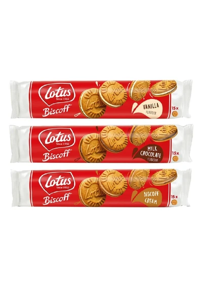 Lotus Bıscoff Sandwıch Bıscoff Vanilyalı Cream Sürülebilir Kremalı Çikolata Kremalı Bisküvi 150