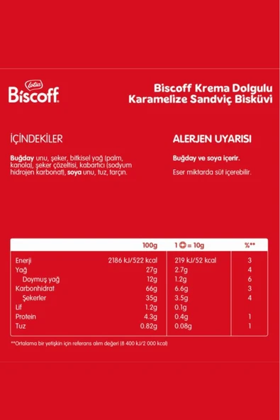 Lotus Bıscoff Sandwıch Bıscoff Cream Sürülebilir Kremalı Bisküvi - 150 gr X 5 Adet - 6