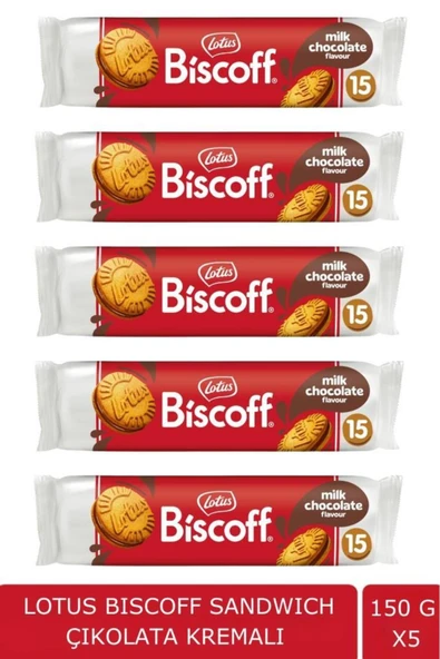 Lotus Bıscoff Sandwıch Bıscoff Chocolate 150 G - Çikolata Kremalı Bisküvi X 5 Adet - 2