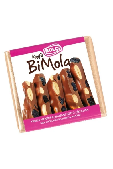 Bolçi Bi Mola Yaban Mersini Badem Çikolata 70g 6ad