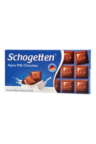 Zamane Çarşı Schogetten Sütlü Çikolata 100 G * 10 Adet