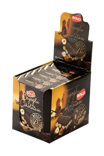 Bolçi Bitter Fındıklı Tablet Çikolata 60 gr
