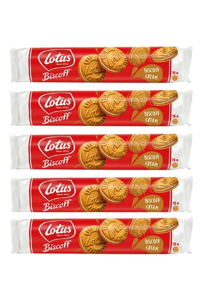 Lotus Bıscoff Sandwıch Bıscoff Cream Sürülebilir Kremalı Bisküvi - 150 gr X 5 Adet