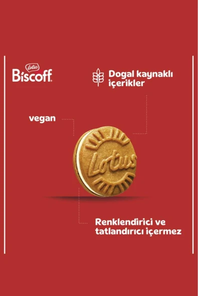 Lotus Bıscoff Sandwıch Bıscoff Vanilya Kremalı 150 gr X 5 Adet - 3