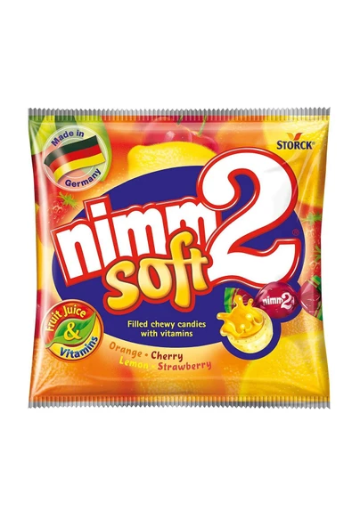 Storck Nimm2 Soft Karışık Meyve Aromalı Şeker 116 Gr