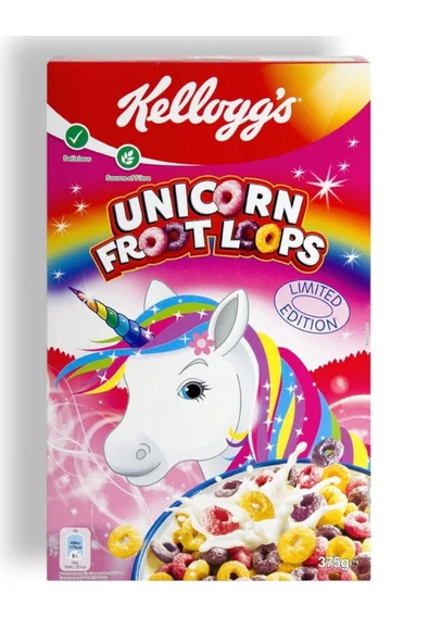 Nestle Kelloggs Meyveli Kahvaltılık Mısır Gevreği Unicorn Froot Loops 375 gr - 2