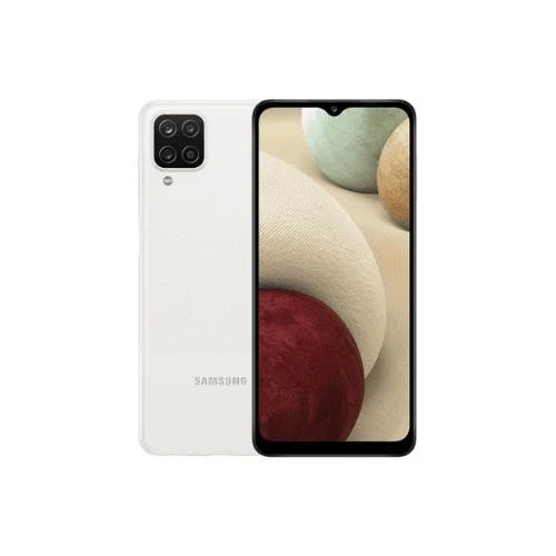 Yenilenmiş SAMSUNG GALAXY A12 128GB -B Kalite- Beyaz