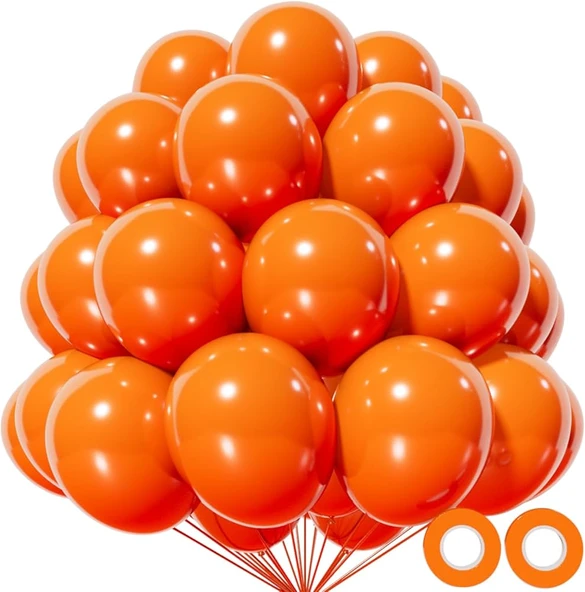 METALİK BALON TURUNCU 100 ADET