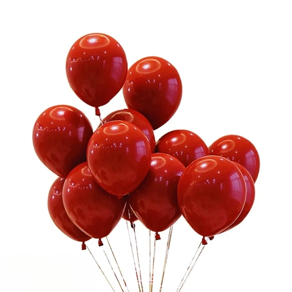 METALİK BALON KIRMIZI 100 ADET ürün görseli 1