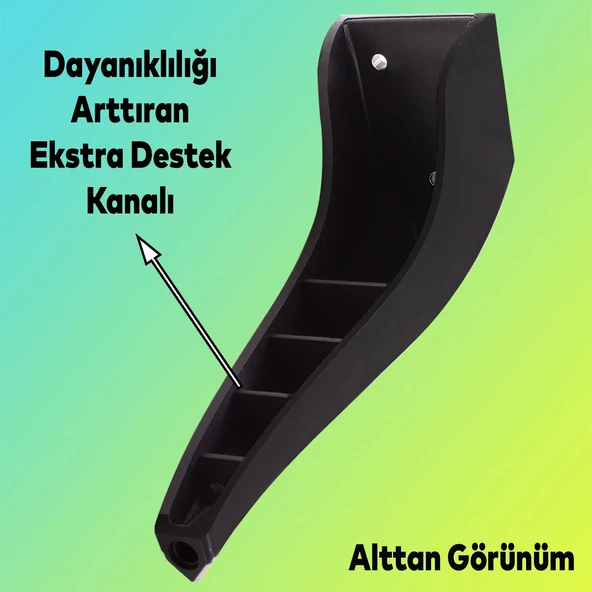 Mobilya Kanepe Tv Ünitesi Koltuk Ayağı 18 Cm Siyah Konsol Ayakları - 4