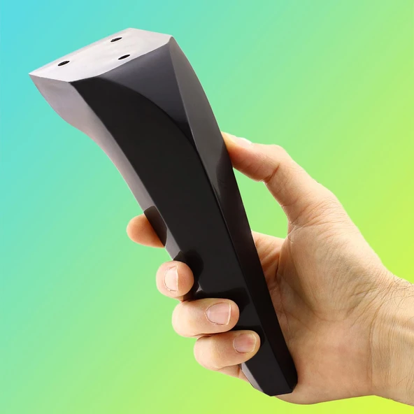Mobilya Kanepe Tv Ünitesi Koltuk Ayağı 18 Cm Siyah Konsol Ayakları - 5