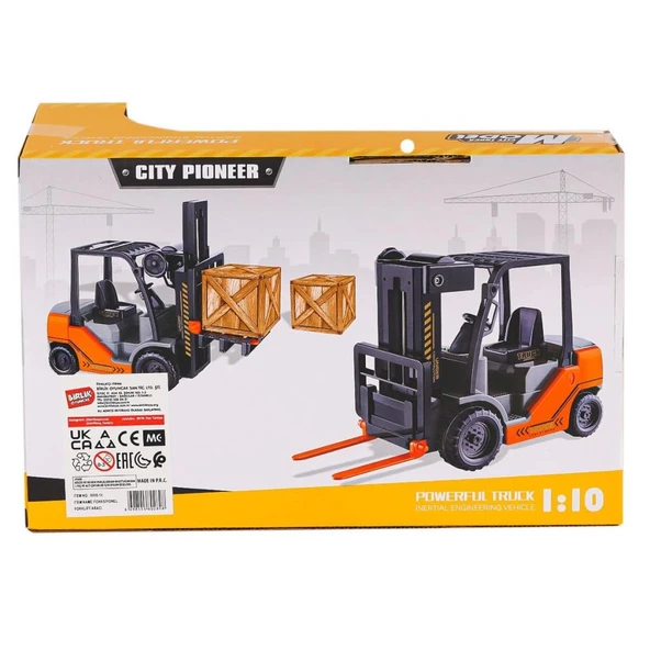 9998-16 Fonksiyonel Forklift Aracı 24 cm 1:10 -Birliktoys - 2