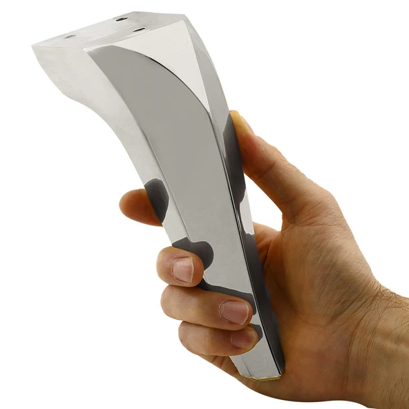 Mobilya Kanepe Tv Ünitesi Koltuk Ayağı 18 Cm Krom Konsol Ayakları - Resim 5