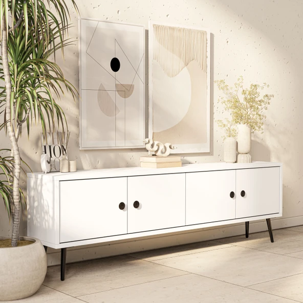 4052 Next 150 Cm Tv Ünitesi Beyaz - 4