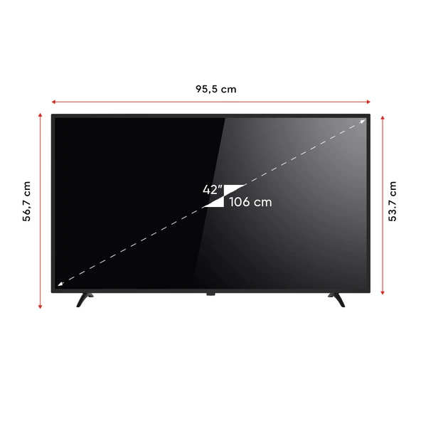 Next YE-42020G6 Full HD 42" 106 Ekran Uydu Alıcılı LED TV - 4