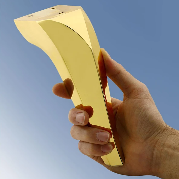 Mobilya Kanepe Tv Ünitesi Koltuk Ayağı 18 Cm Gold Altın Konsol Ayakları - Resim 5