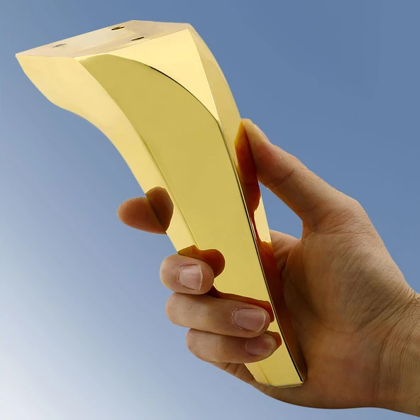 Mobilya Kanepe Sehpa Tv Ünitesi Koltuk Ayağı 15 Cm Gold Altın Baza Ayakları - Resim 5