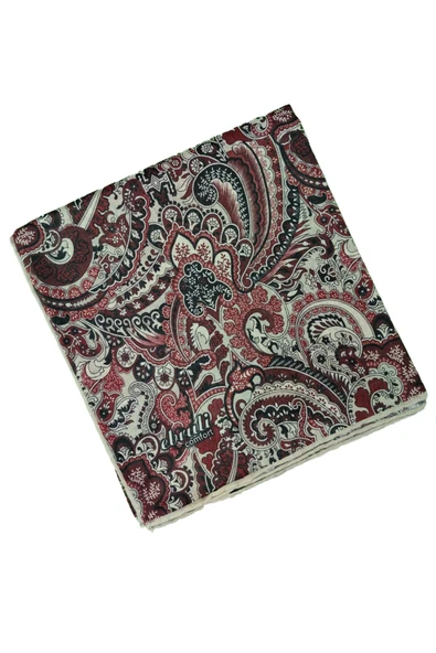 Ebruli Pamuklu Etnik Desenli Soft Eşarp – 90x90 cm - Resim 2