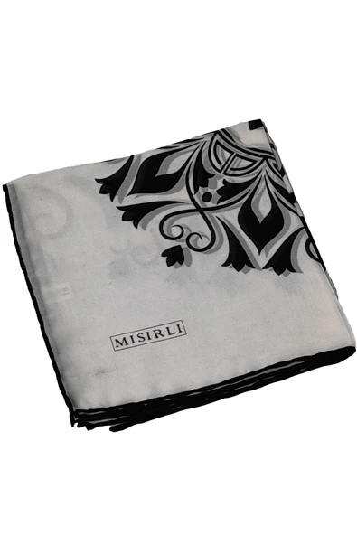 Mısırlı Eşarpları Emprime Krep Etnik Desen Eşarp - 3