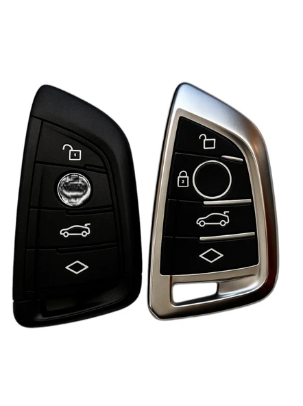 BMW G20 G30 G05 Anahtar Uyumlu Silikon Oto Anahtar Kumanda Kabı Kılıf Füme - 3