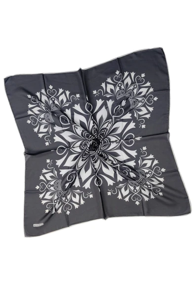 Mısırlı Eşarpları Emprime Krep Etnik Desen Eşarp - Resim 4