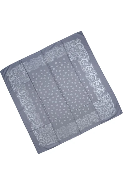 Mısırlı Eşarpları Etnik Desenli Nakışlı Şifon Eşarp - 1