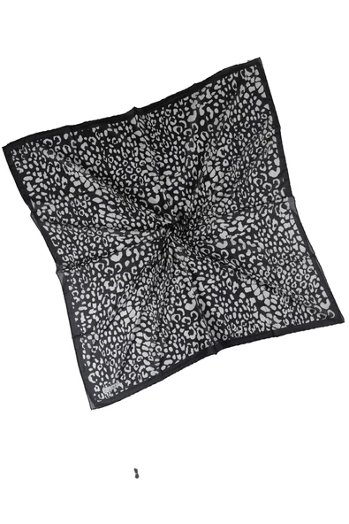 Mısırlı Eşarpları Leopar Desenli Star Krep Eşarp - 2
