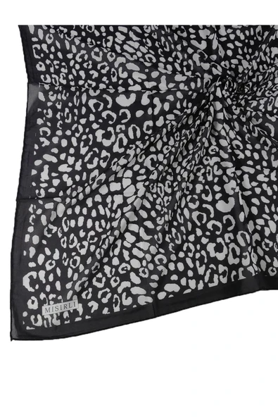 Mısırlı Eşarpları Leopar Desenli Star Krep Eşarp