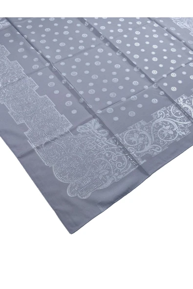 Mısırlı Eşarpları Etnik Desenli Nakışlı Şifon Eşarp - 3