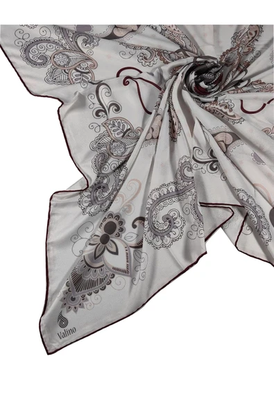 Mısırlı Eşarpları Mısırlı Eşarp Alize Krep Etnik Desenli Eşarp 140x140 Cm
