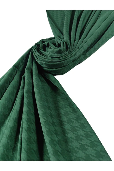 Enba Viskon Jakarlı Kaz Ayağı Desenli Şal 75x190 cm - Resim 4