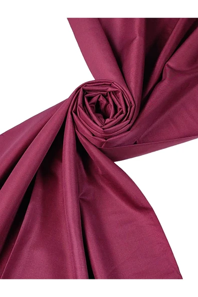 Mısırlı Eşarpları Çift Taraflı Düz Renk İpek Şal - Resim 3