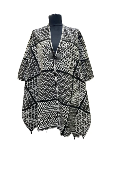 Akmoda Kalın Kışlık Triko Uzun  Panço ürün görseli 1