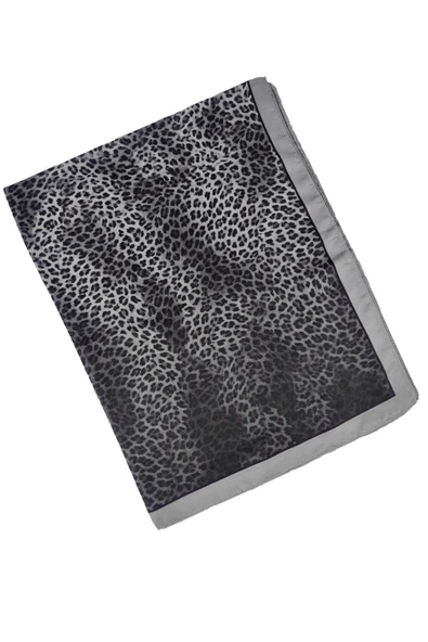 Enba Soft Pamuklu Leopar Desenli Şal 75x190 cm - Resim 2